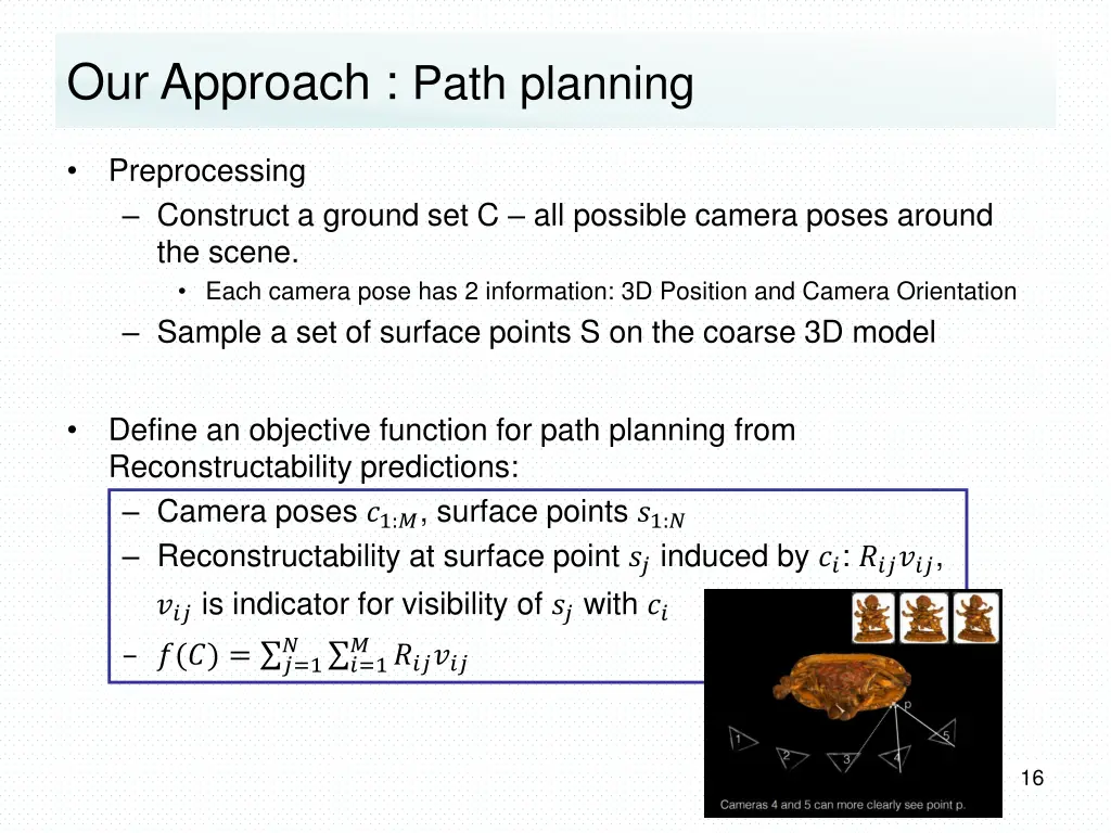 our approach path planning