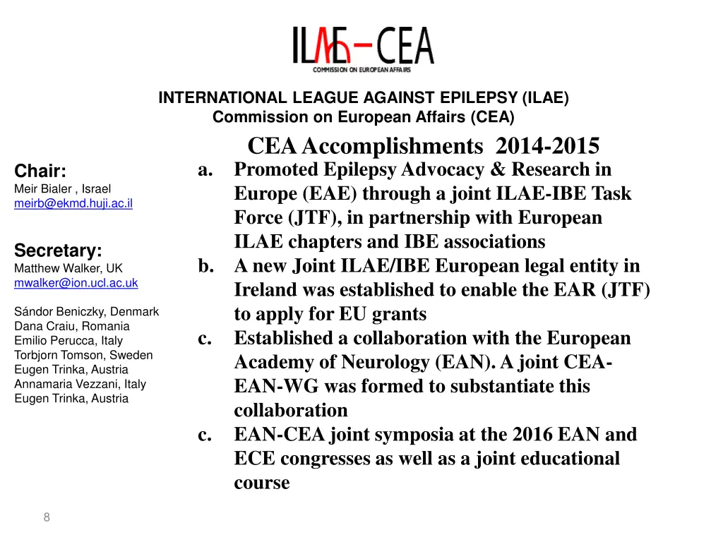 international league against epilepsy ilae 7