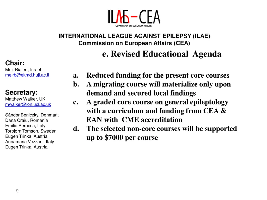 international league against epilepsy ilae 8