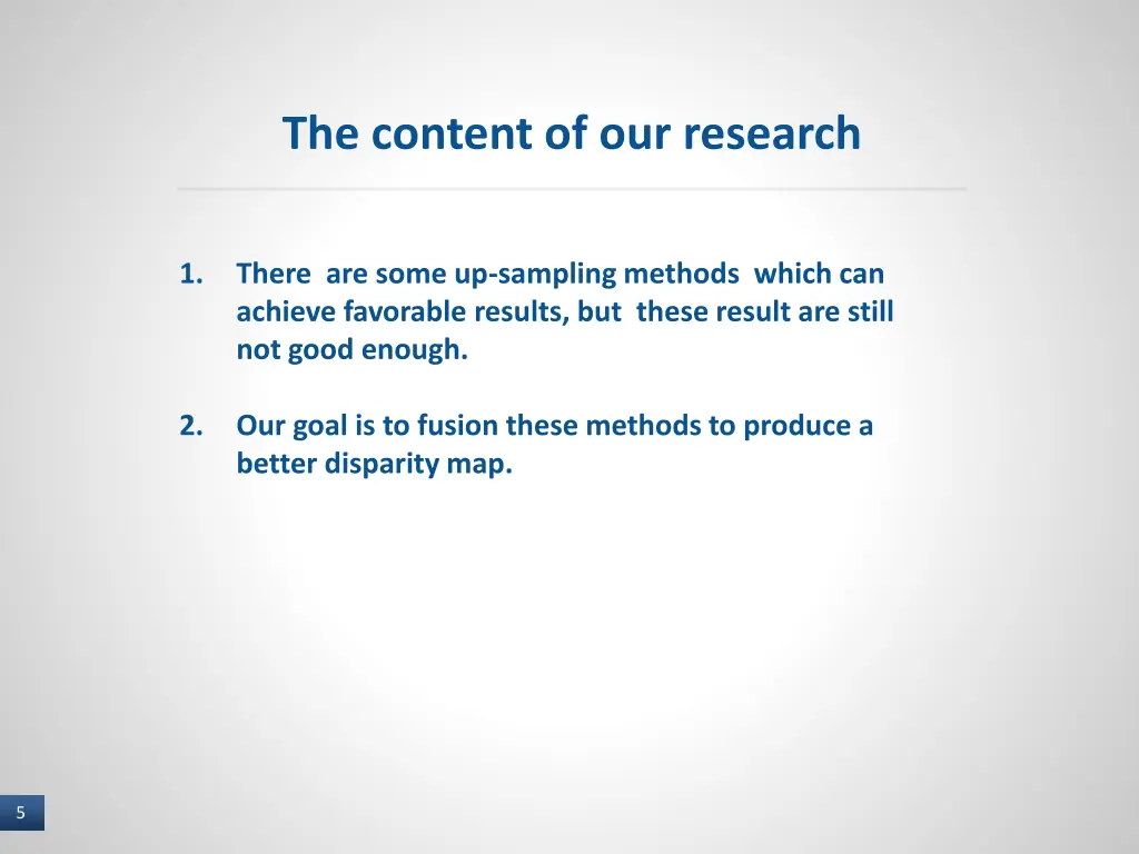 the content of our research