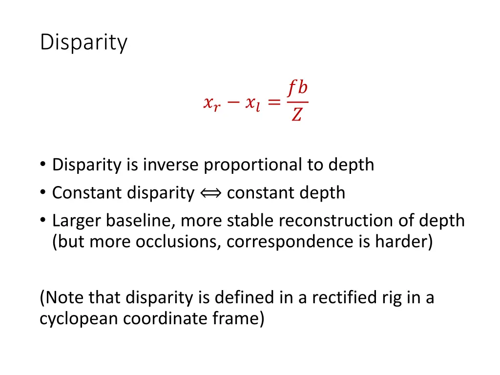 disparity