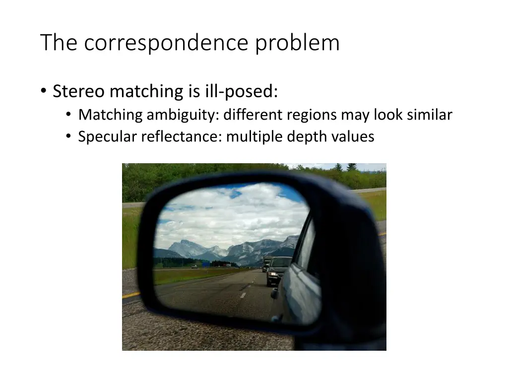 the correspondence problem 1