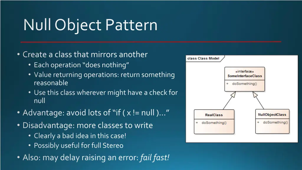 null object pattern