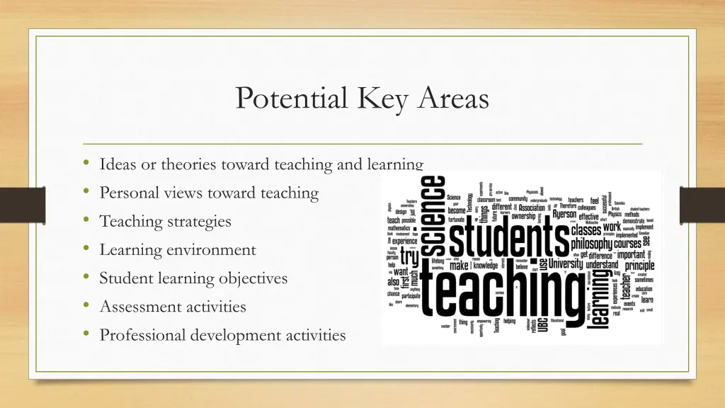 potential key areas