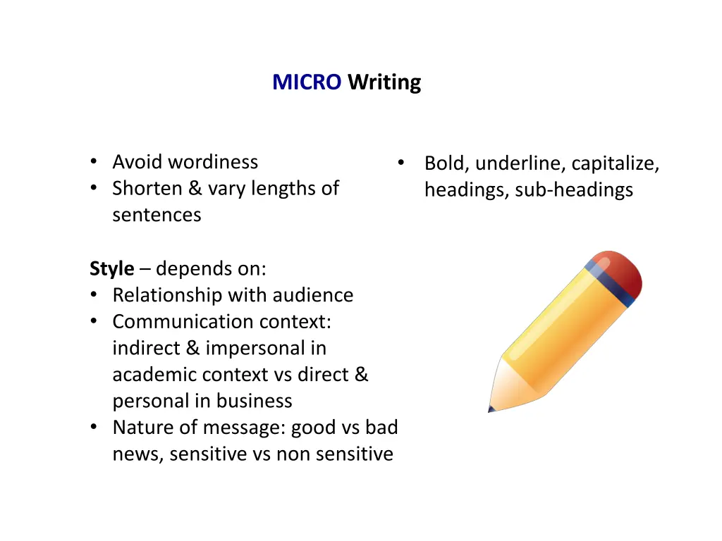 micro writing