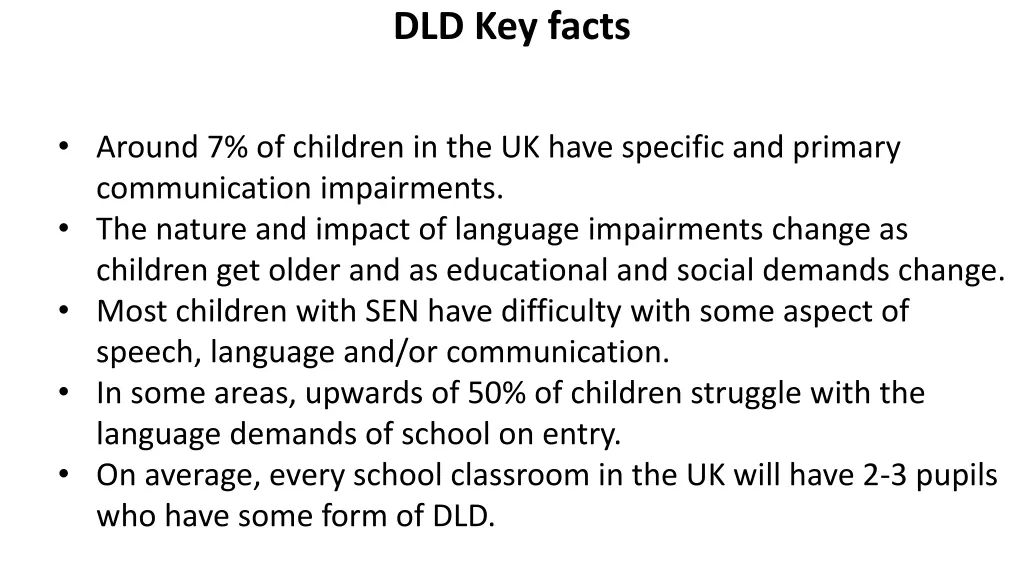 dld key facts