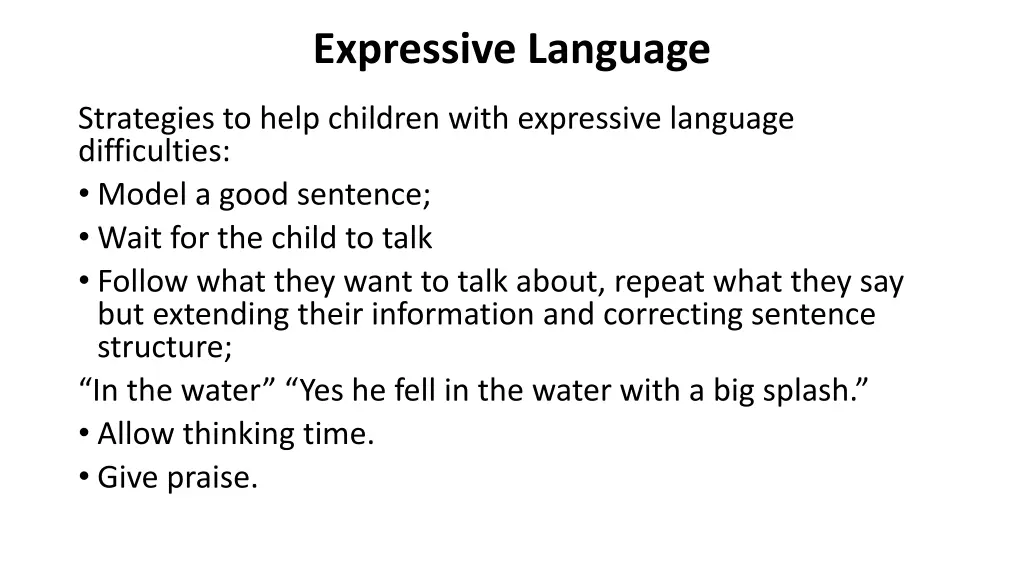 expressive language 1