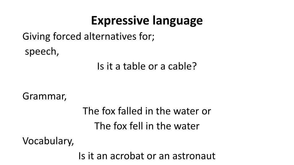 expressive language 2