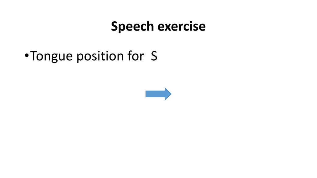 speech exercise