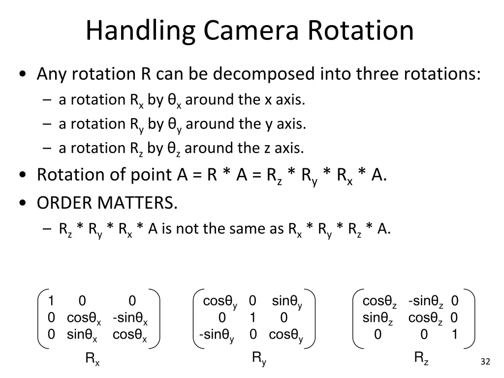 handling camera rotation 3