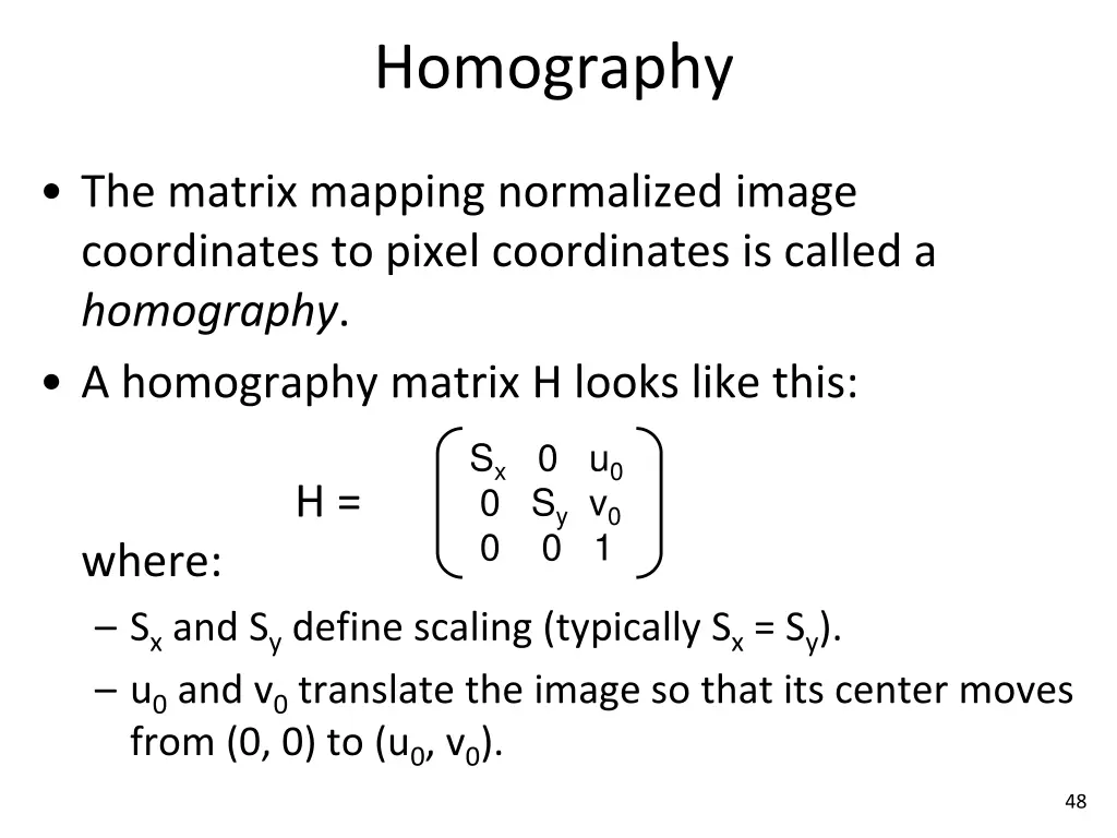 homography