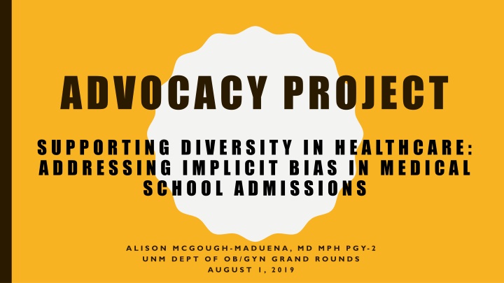 advocacy project