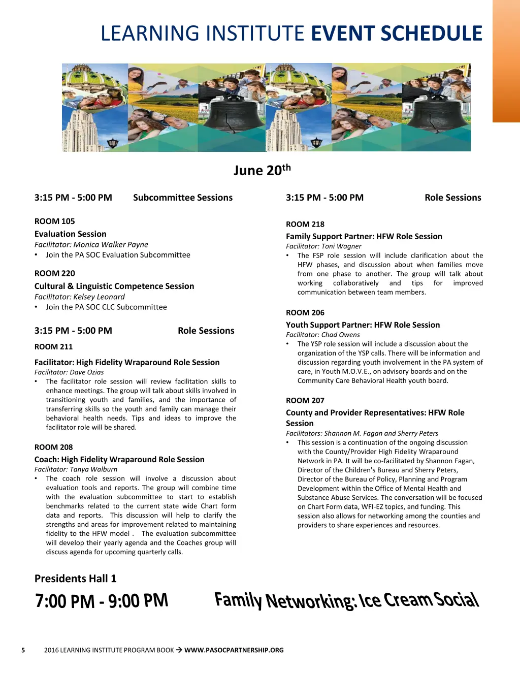 learning institute event schedule 1