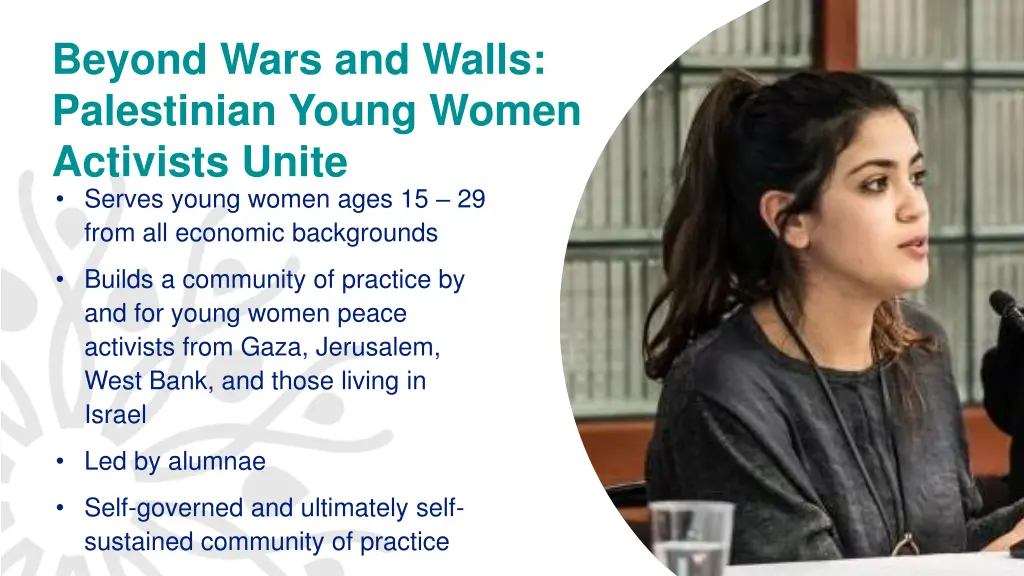 beyond wars and walls palestinian young women