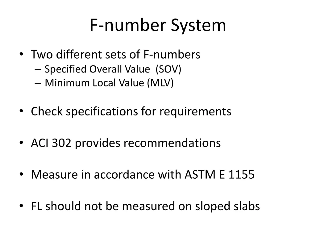 f number system 1