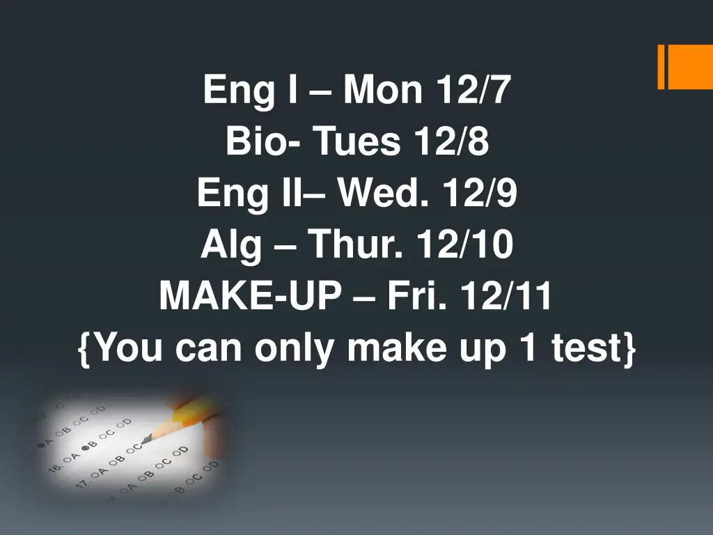 eng i mon 12 7 bio tues