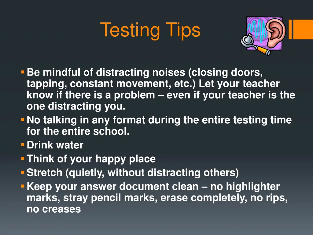 testing tips