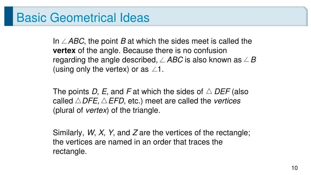 basic geometrical ideas 8