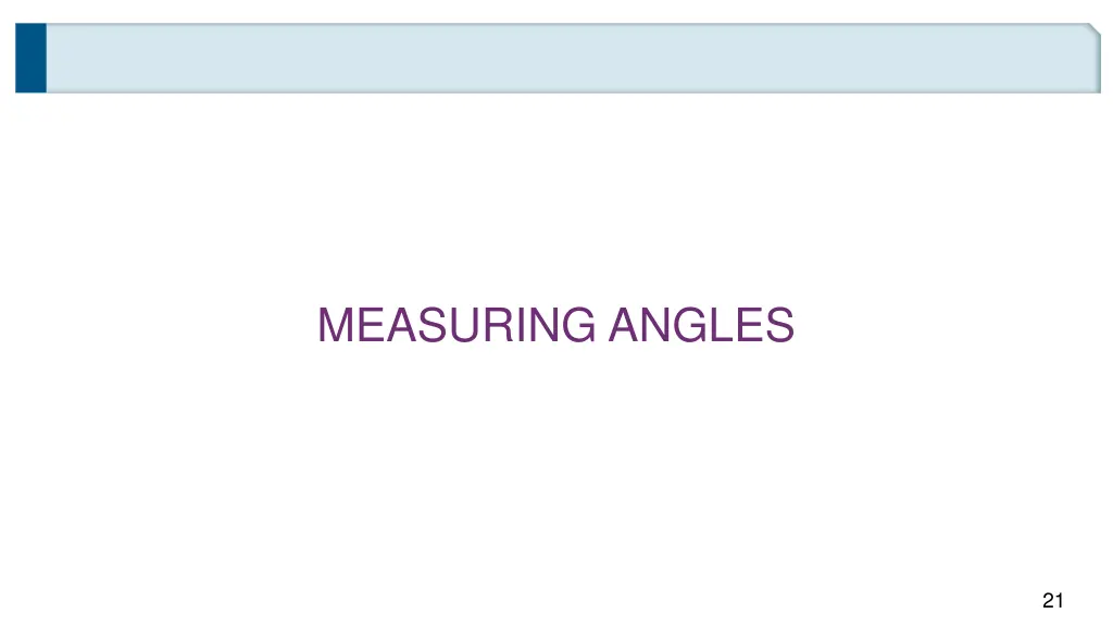 measuring angles