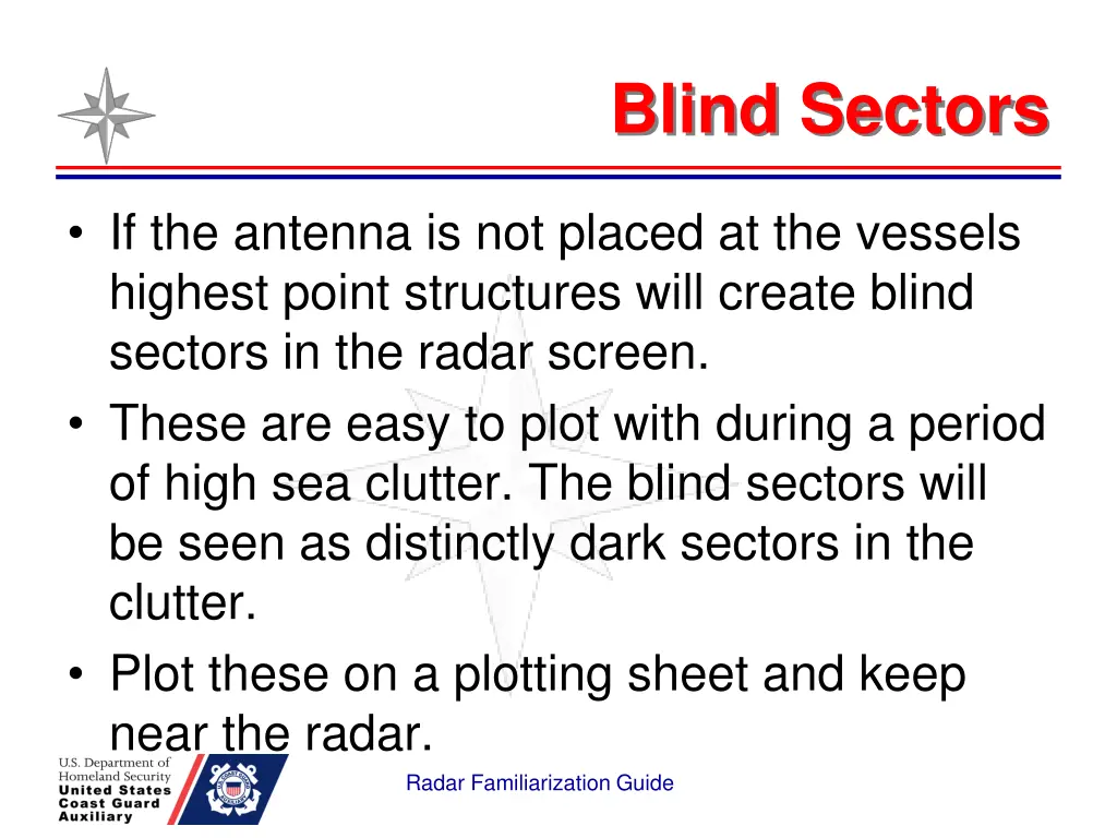 blind sectors