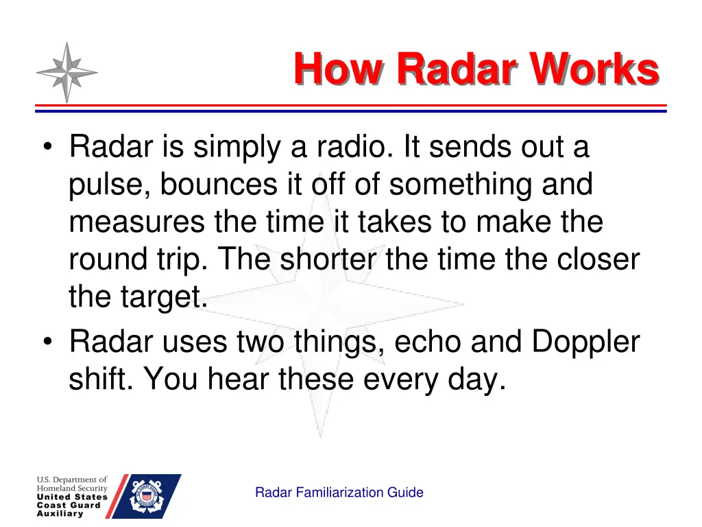 how radar works