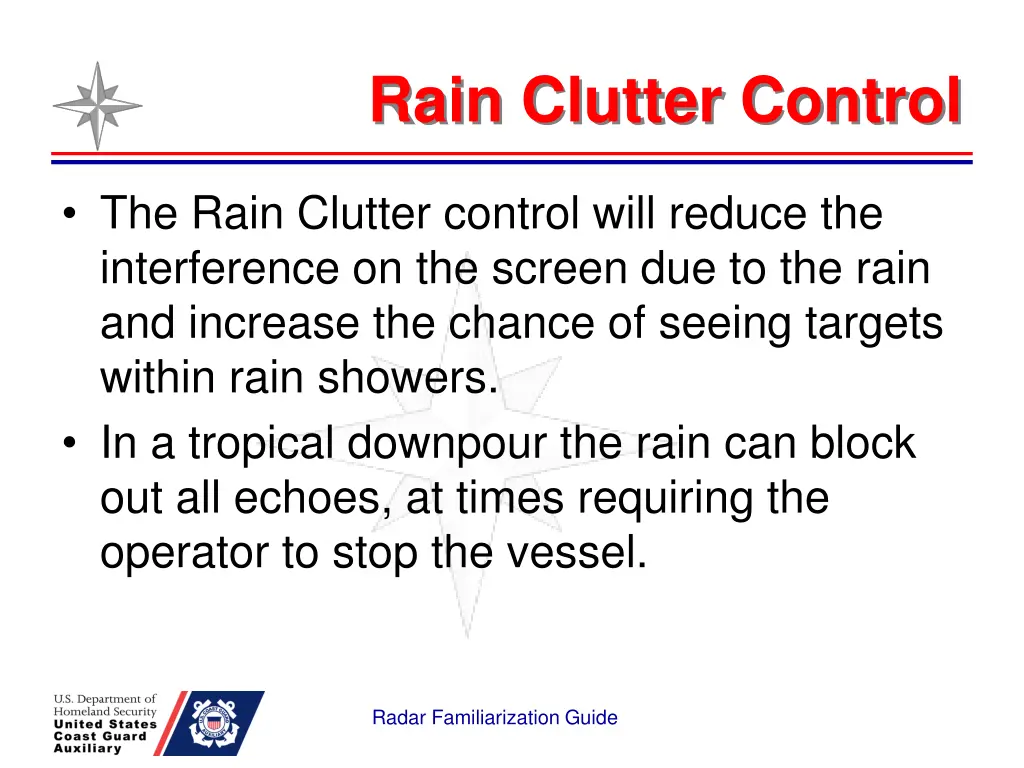 rain clutter control