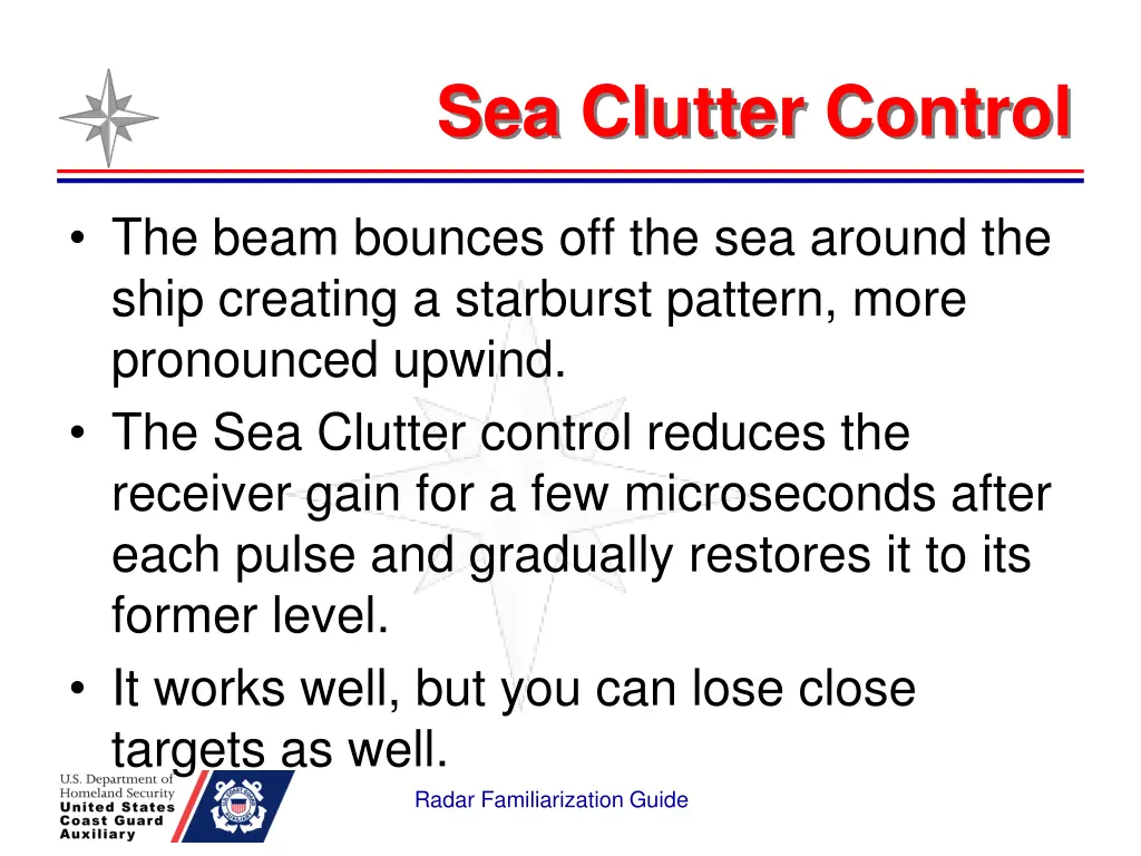 sea clutter control