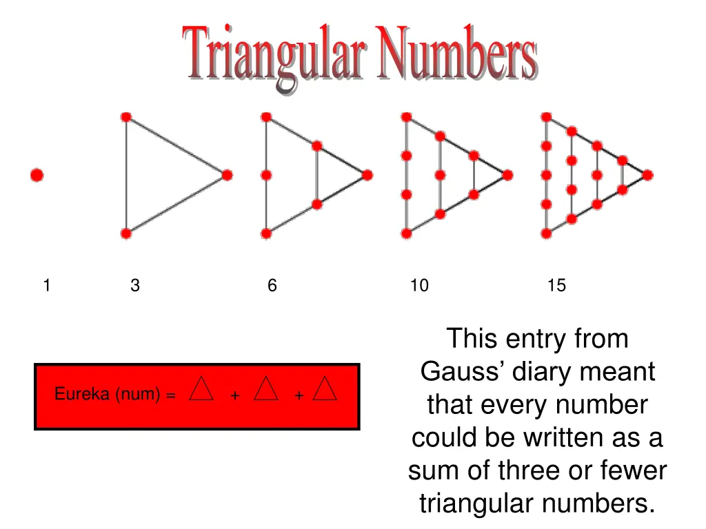 triangular numbers