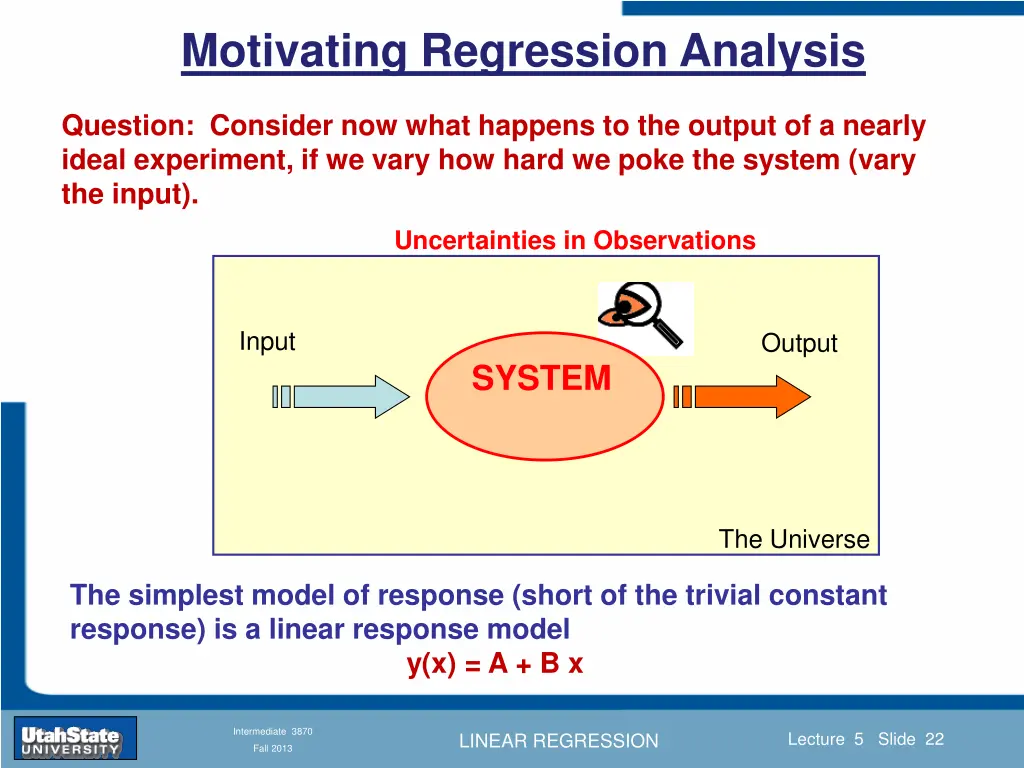 motivating regression analysis