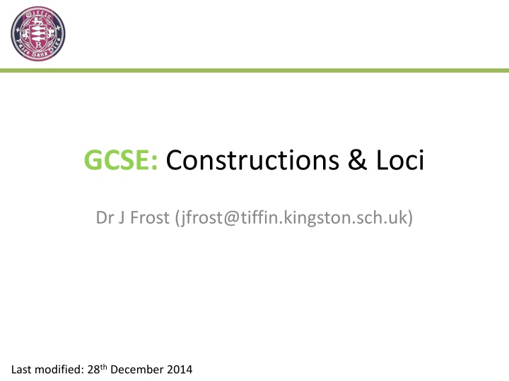 gcse constructions loci