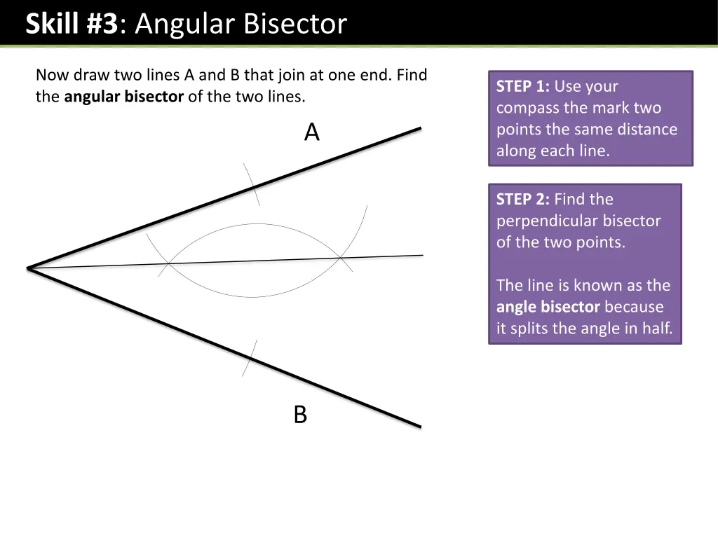 skill 3 angular bisector