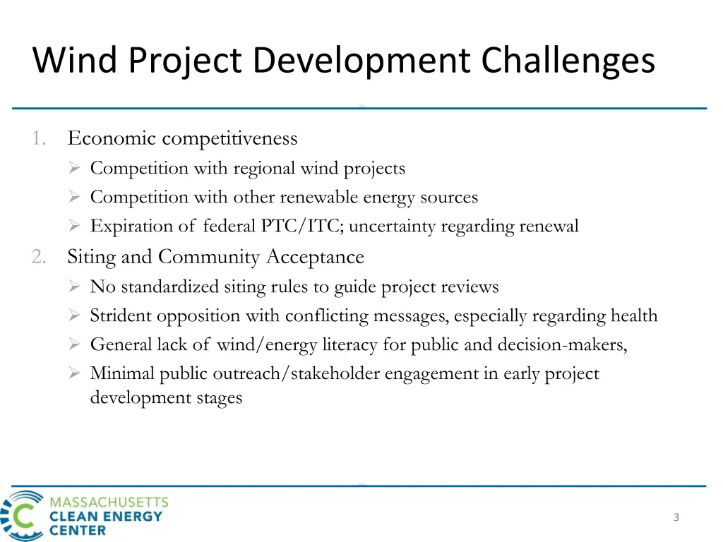 wind project development challenges