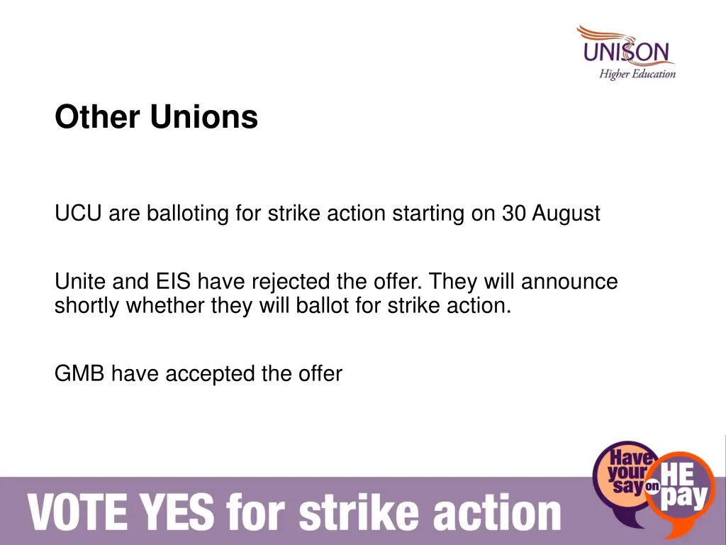 other unions