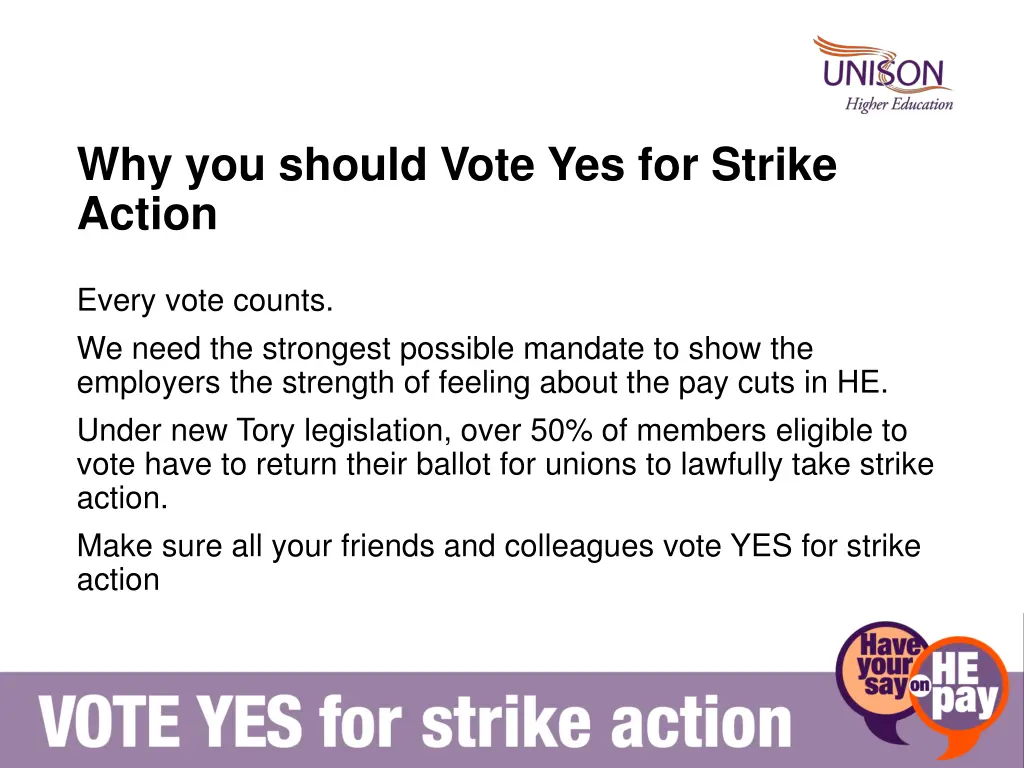 why you should vote yes for strike action