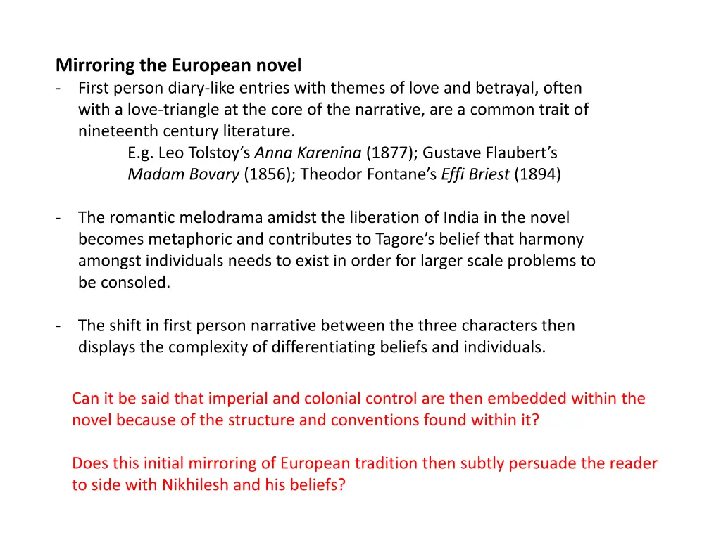 mirroring the european novel first person diary