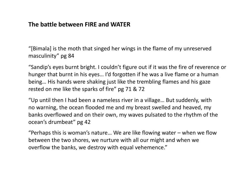 the battle between fire and water