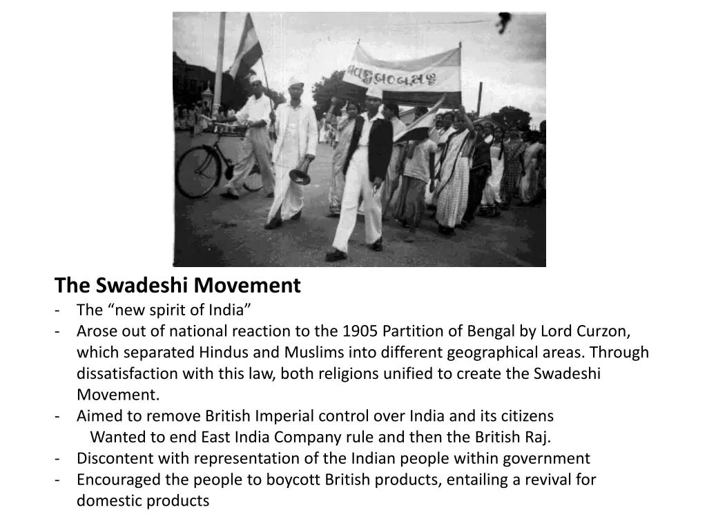 the swadeshi movement the new spirit of india