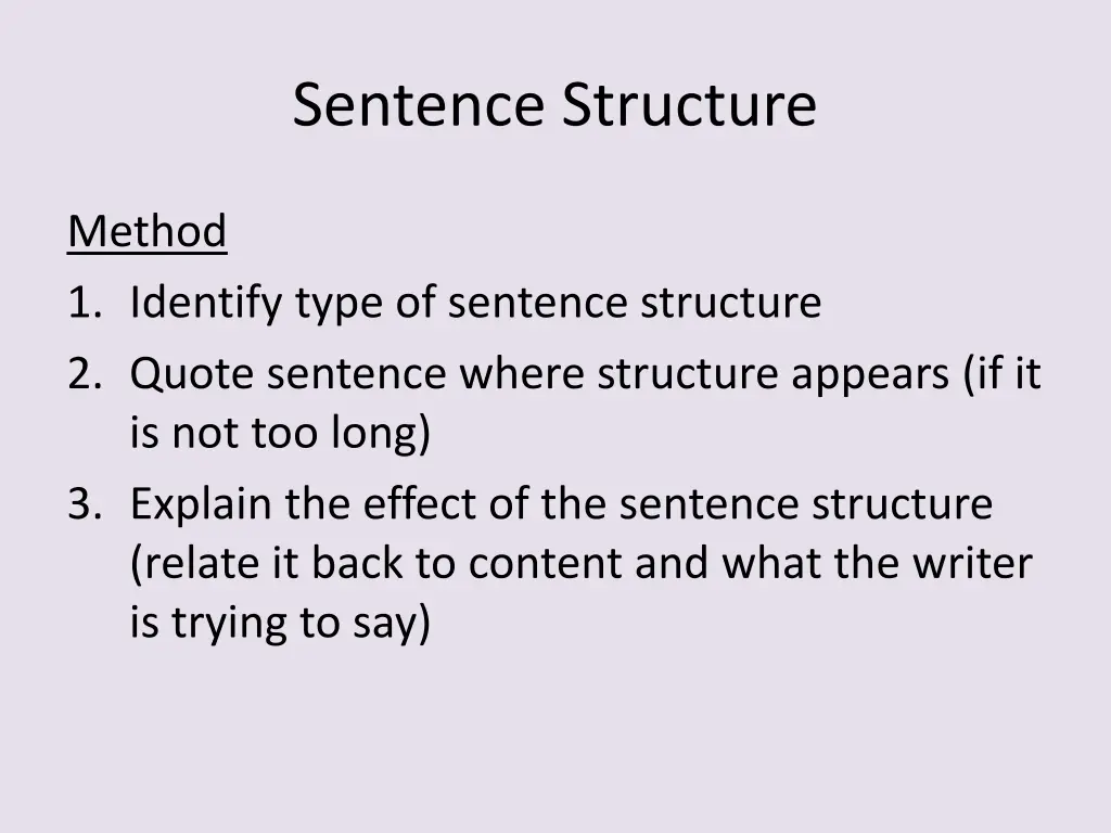 sentence structure 2