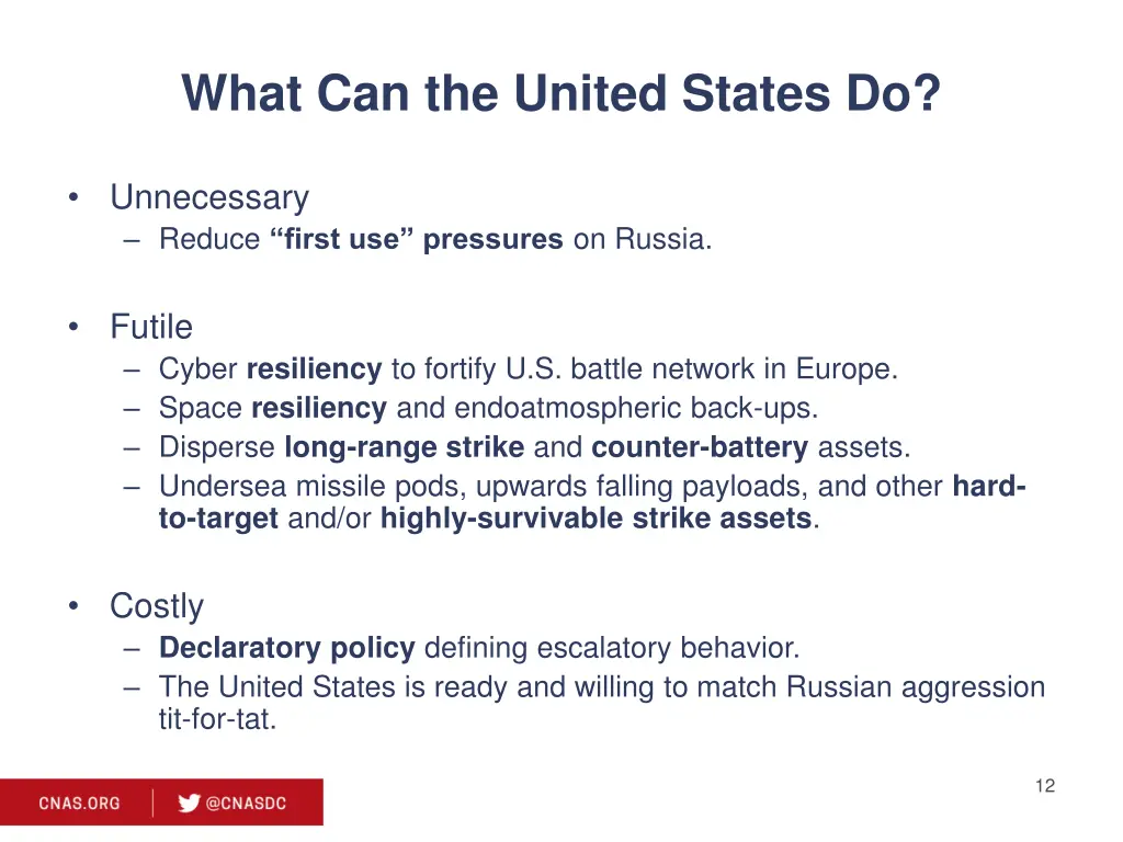 what can the united states do 1