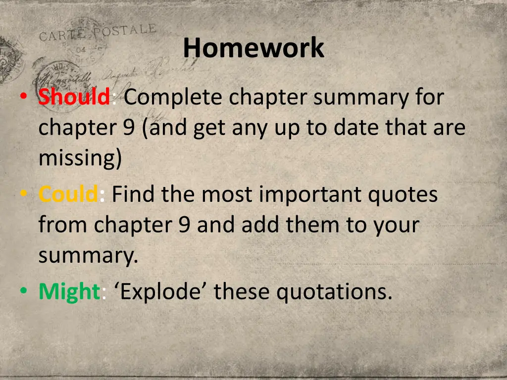 homework