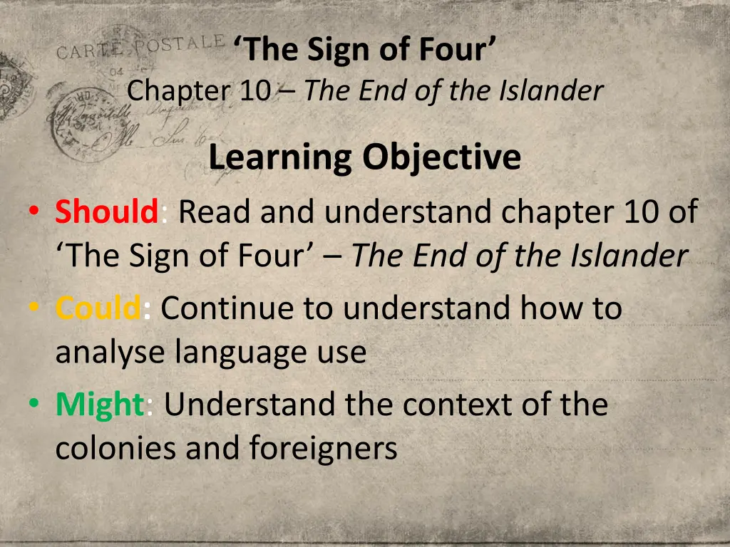 the sign of four chapter 1