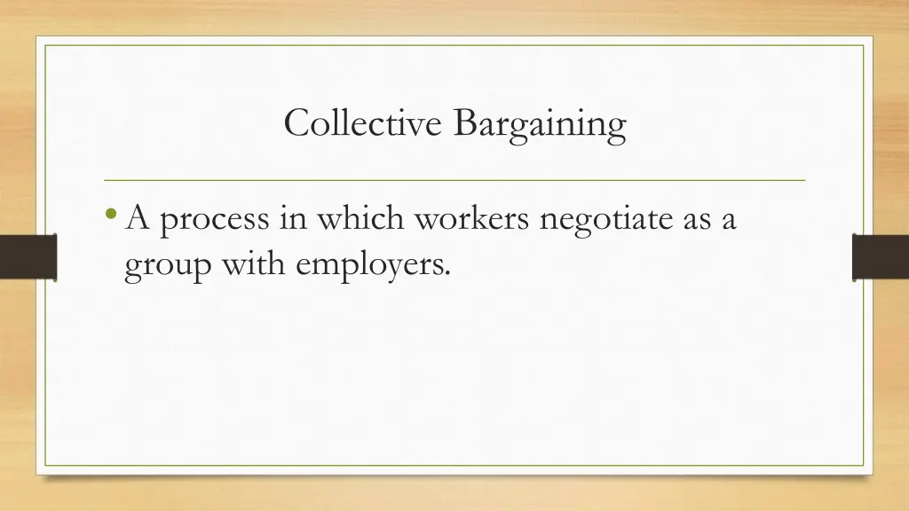 collective bargaining