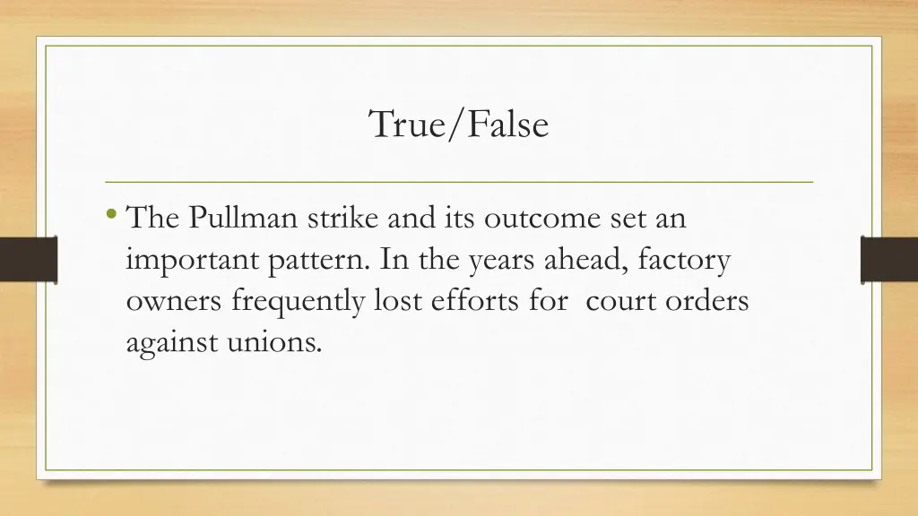 true false 5