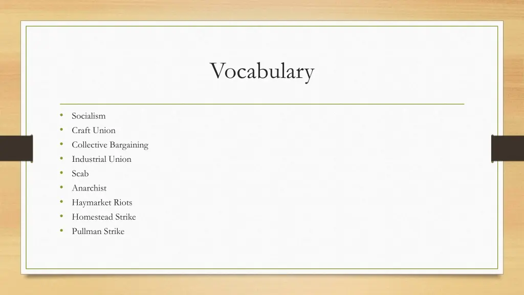 vocabulary