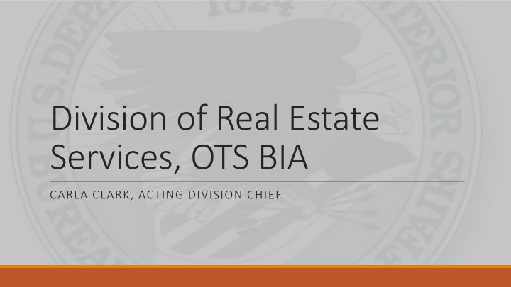 division of real estate services ots bia