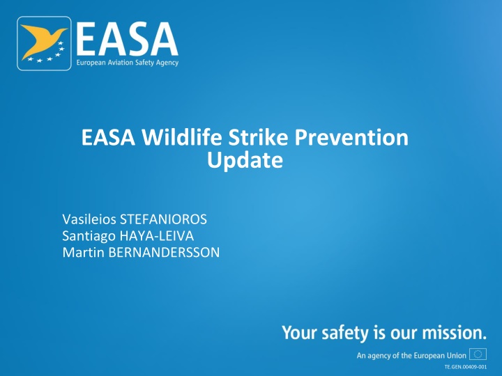 easa wildlife strike prevention update