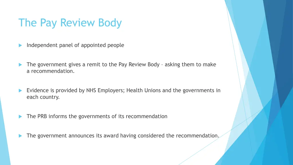 the pay review body