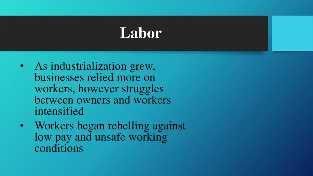 labor