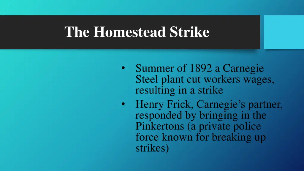 the homestead strike