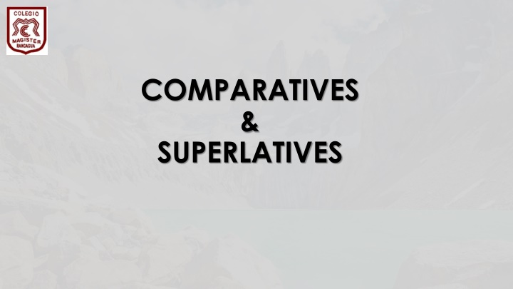 comparatives superlatives